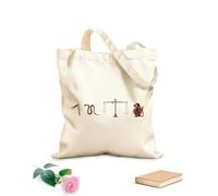 Sacs en toile imprimés numériquement Culture du papyrus égyptien : pharaon entouré de dieux et de déesses offrant des sacrifices aux anciens dieux égyptiens tissu épais de 340g/m² Sac à dessin