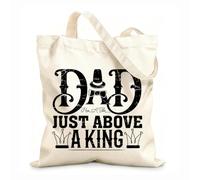 Sacs en toile imprimés numériquement Le titre « papa » se trouve juste au-dessus de celui d'un roi. Une typographie artistique peut être utilisée pour la fête des pères. tissu épais de 12 oz 25x30cm