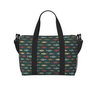 Sacs en toile pour femme, sac de voyage pour le w nd, sac de voyage pour poissons d'eau douce de rivière, sac de voyage, sac de sport pour homme et