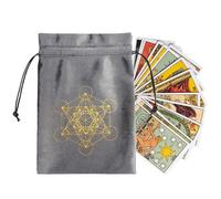 Sacs et Pochettes de Tarot Petit Format Souple, à Cordon Coulissant