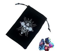 Sacs et Pochettes de Tarot, Pochette à Bijoux en Flanelle avec Cordons de Serrage - Sacs de Tarot réutilisables et Portables pour Accessoires de Cartes de Tarot, Nouveau P, Reportez-Vous à la