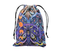 Sacs et pochettes de tarot, sac de tarot - Pochette de cartes Oracle | Nouveaux sacs de rangement de dés de carte de Tarot avec cordon, sac porte-carte Oracle à motif papillon (5,12x7,09 pouces)