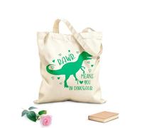 Sacs femme en toile de coton « Rawr » signifie « Je t'aime » avec un cœur de dinosaure pour la Saint-Valentin. C'est la fête de l'amour. Sois à moi ! tissu épais de 340g/m² Matière douce pour la peau