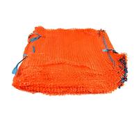 Sacs filets orange 50 cm x 78 cm pouvant contenir jusqu'à 30 kg avec cordon de serrage Raschel Sacs en maille pour légumes, bûches de bois (75)