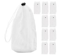 Sacs filtrants de piscine - Sacs filtrants pour piscine | 10 pochettes réutilisables en nylon | Pochettes en maille fine pour piège les feuilles | Accessoires de filtre à eau durables | Pour la saleté