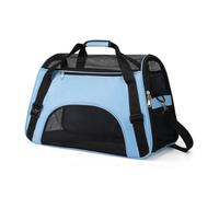 Sacs for Chats Sac de Transport for Chien Portable | Mesh Breathable Foldable Cats Carrier Bag Travel Breathable Transport Handbag Pets Handbag(NZ425Blue,M 43x30x21cm)