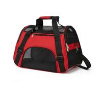Sacs for Chats Sac de Transport for Chien Portable | Mesh Breathable Foldable Cats Carrier Bag Travel Breathable Transport Handbag Pets Handbag(NZ425Red,M 43x30x21cm)
