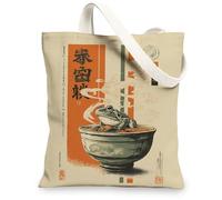 Sacs fourre-tout artistiques en toile, illustration d'amphibiens vintage, sacs de courses réutilisables, légers et lavables avec bandoulière pour salle de sport, voyage, pique-nique, 33 x 38 cm