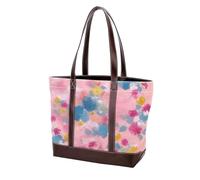 Sacs fourre-tout colorés teints par nœuds - 97 sacs fourre-tout en cuir durable et sacs à main pour femme avec poignée sur le dessus - Cartable Hobo - Multicolore, 33,8 x 12 x 31 cm
