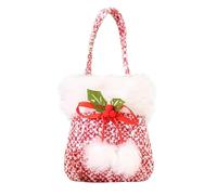 Sacs fourre-tout de Noël - Sacs à provisions réutilisables, sacs de présentation spacieux à l'intérieur | Sac de Noël avec poignée robuste pour la famille, les amis, les , cerisier, Voir