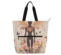 Sacs fourre-tout décoratifs pour enfants, étudiants, adultes, style fantaisie extraterrestres de dessin animé, résistant à l'eau, sac à main réutilisable avec fermeture éclair pour l'école et les jeux