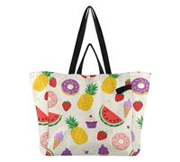 Sacs fourre-tout en toile avec poignées pour la cuisine, les courses, les demoiselles d'honneur, les voyages, la cuisine, le magasin, les friandises sucrées