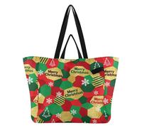 Sacs fourre-tout en toile avec poignées pour la cuisine, les courses, les demoiselles d'honneur pour homme, voyage, plage, mariage, linge, joyeux Noël, paillettes dorées