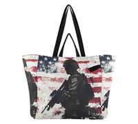 Sacs fourre-tout en toile légers pour la cuisine, les courses, les voyages, les pique-niques, les accessoires, la guerre nationale du Vietnam, les vétérans de l'armée