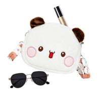 Sacs fourre-tout ours - Supertout de capsulage des épaules, vecteur avec harnais pour animaux de bande dessinée | Bambo Simfy Confortable Animal Shouch, package Messenger Plush Casual Élégant pour