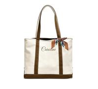 Sacs fourre-tout personnalisés en toile brodés avec prénom, sacs fourre-tout personnalisés pour femmes, cadeaux pour demoiselles d'honneur, articles essentiels du quotidien, voyages, sacs de mariage