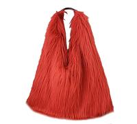 Sacs fourre-Tout pour Les Femmes Faux Y2k Hobo Hobo Handbag Fuzzy Bourse