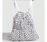 Sacs GlitchBloom. Sac à dos à la mode style coréen/japonais des années 2000, grande capacité, couleur unie, design minimaliste, polyvalent, idéal pour les étudiants, petit sac à dos à pois. Géométriqu