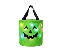 Sacs Halloween Lumineux Trick Or Treated, Lot de 2/4 Sacs LED pour Bonbons | Sacs réutilisables à tête de citrouille, lumières LED multicolores éclatantes et anses solides, pour soirées nocturnes