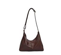Sacs Hobo pour femme en cuir végétalien, sac à main à bandoulière souple avec étoile réglable, café, Sac Hobo en cuir végétalien - Sac à bandoulière souple - Sacs à main et sacs à main pour femme