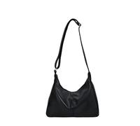 Sacs Hobo pour femme en cuir végétalien, sac à main à bandoulière souple avec étoile réglable, noir, Sac Hobo en cuir végétalien - Sac à bandoulière souple - Sacs à main et sacs à main pour femme