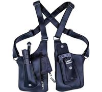Sacs Holster, Sac À Bandoulière Antivol Pour Homme,Rétro Double Poche D'épaule En Cuir PU, Design Réglable Avec Plusieurs Poches, Poche Poitrine Pour Les Voyages, Les Affaires Et L'extérieur B