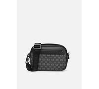 Sacoche Chabrand noir en toile enduite siglée garnie cuir Noir