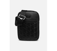 Sacs homme Lacoste Vertical Monogram Print Leather Bag pour T.U Noir
