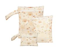 Sacs humides - Organisateur de sacs secs humides | Sac à vêtements mouillés sale | Ensemble de sachets de plage de 3 | Sacs secs humides réutilisables pour la natation | Travel Imperproof Diaper Organ