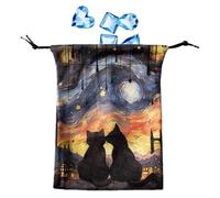 Sacs idéaux - Poussoir de sacs de dés avec cordon de 13 x 18 cm - Étui de protection pour maillet Oracle, s'adapte à la plupart des cartes de jeu de tarot de taille standard, F, Consulte la