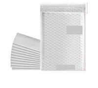 Sacs imperméables, enveloppes à bulles, film étirable, pochettes, matelassées, rembourrage blanc pour l'emballage et l'expédition(White-100PCS-11-11)