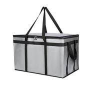 Sacs isothermes Chauds, Sac Isotherme de Livraison de Nourriture, Refroidisseur de Pizza, d'épicerie, Pique-Nique, Noir, Gris, Plusieurs Tailles(Gray - Large 77l)