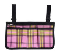 Sacs latéraux pour Fauteuil Roulant, Sac à Outils, Pochettes de Rangement Multiples, Accessoires d'accoudoir, Rose Rouge pour Les utilisateurs d'aide à la mobilité