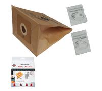 Sacs papiers par 6 avec 2 microfiltres ZR003901 pour Aspirateur MOULINEX, ROWEN