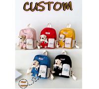 Sacs personnalisés avec noms personnalisés ou messages de vacances. Personnalisez votre propre sac à dos, mini sac à dos décontracté mignon en peluche, vous pouvez écrire des noms, des lettres, des nu