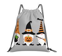 Sacs Piscine Gnomes d'halloween Mignons Gym Sack Sport Sacs À Cordon Imperméable Sac À Dos pour Natation Ecole Plage S