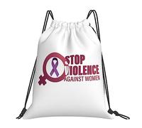 Sacs Piscine Novembre Halte À La Violence Contre Les Femmes Gym Sack Résistant Sacs À Cordon Pliable Sac À Dos pour Camping Gym Vacances S