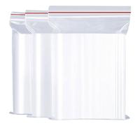 Sacs Plastique Transparents Refermables, Sachet Zip Réutilisable - Résistants et Durables - Sacs congélation Multi-usages, Sac sous-vide pour conserver, organiser, Rangement Frigo 20X25cm - 100 pièces