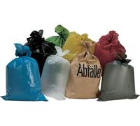 Sacs plastiques Becker 70l 50µm jaune 575x1000mm roulés 250pcs / UV - 9000466510