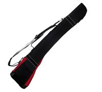 Sacs Portables Golf Sac de Golf en Nylon imperméable, Sac Dimanche for Clubs 4~5 pièces, Caddie léger, d'aviation(Black Red)