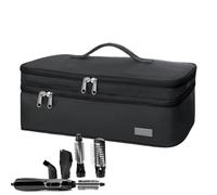 Sacs portables pour brosse à cheveux 200 g - Porte-outils de coiffure compact avec intérieur protecteur, pochette de voyage idéale pour les appareils chauds, les accessoires de salon, les nœuds, le