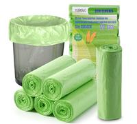 Sacs Poubelle, 120 sac Poubelle 10 L, Sac Compostable, 45 x 50 cm, vert