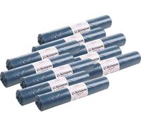Sacs poubelle 250 pièces 120L bleu Sacs poubelle Sacs poubelle 70x110cm