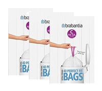 Sacs poubelle Brabantia, distributeur de sacs poubelle 12 l (G) 40 pièces