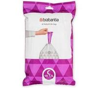 Sacs poubelle Brabantia PerfectFit, Code C, 10-12 L Blanc Blanc G