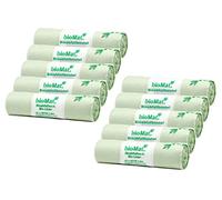 Sacs poubelle compostables et biodégradable - BIOMAT®, 60-80 Lt. (10er Pack)