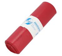 Sacs poubelle DEISS PREMIUM rouges, 60 my, 70 l