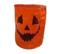 Sacs poubelle d'Halloween - Sac de rangement réutilisable feuilles de citrouille - Conteneur de 272 litres avec poignées pour extérieur, jardin, parc, cour, automne