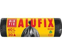 Sacs poubelle "Economy", noir, 60 l, 20 pièc., ALUFIX XMS6020ECONNEW