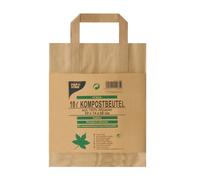 Sacs poubelle en papier 10L avec poignée, 15 pièces.